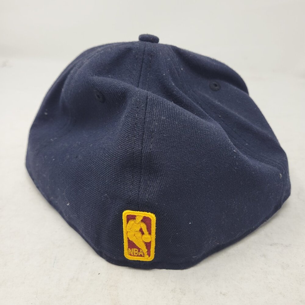 New Era Cleveland Cavaliers Cavs Fitted Hat Dark Navy Blue 7 5/8 lebron - Picture 6 of 8